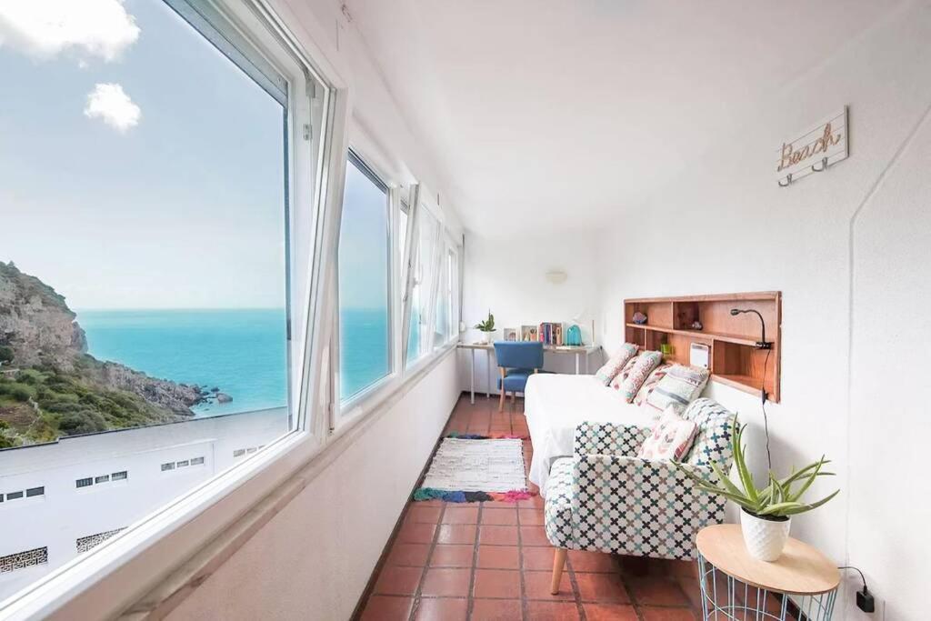 Estudio Vista Mar Com A/C E Acesso Privado A Praia Apartment Sesimbra Luaran gambar