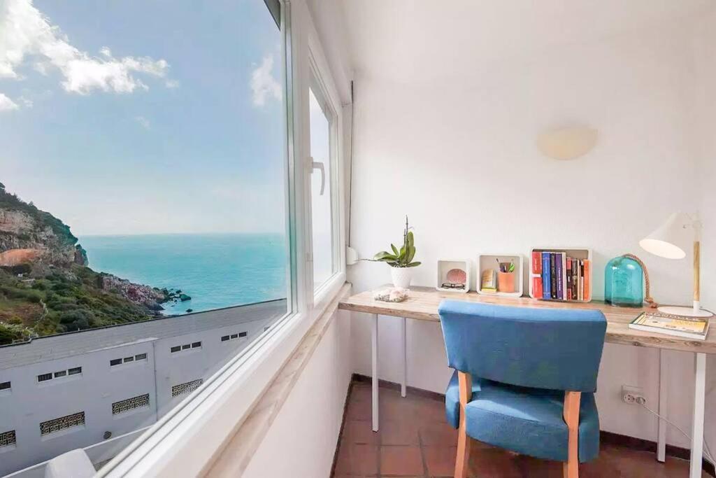 Estudio Vista Mar Com A/C E Acesso Privado A Praia Apartment Sesimbra Luaran gambar
